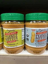 2 PACK! Trader Joe’s Organic Peanut Butter Salted or No Salt 16 OZ Per Jar