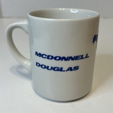 VTG McDonnell Douglas Global Aircraft Ceramic Coffee Mug Cup F-15 Fighter Hornet