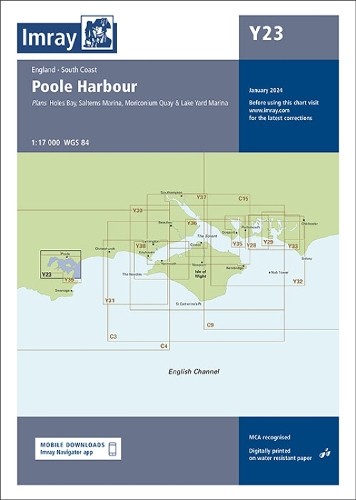 Imray Chart Y23: Poole Harbour (Y Charts) by Imray (Map 2022) - Image 3