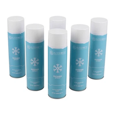 AG AUTOMOTIVE Scheibenenteiser Spraydose Entfrosterspray Enteiserspray Frostschutz 6x 500ml