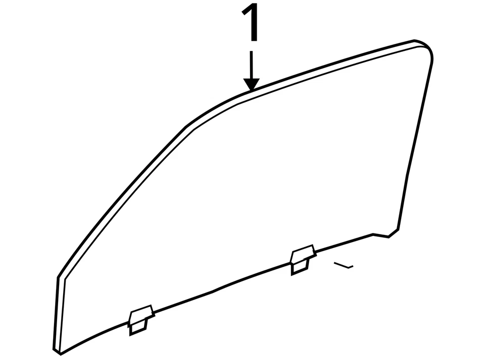 Front Door Glass Window 2005 - 2014 TOYOTA TACOMA Left Driver LH Foto 3 de 3