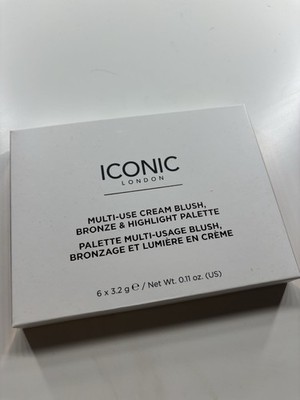 Iconic London Multi-Use Cream Blush,Bronze & Highlight Palette
