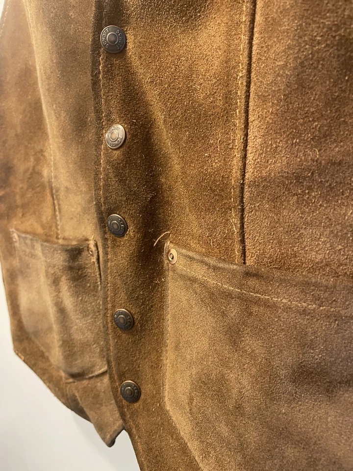 Vintage Schott Rancher Suede Vest S/M - Image 2 of 4