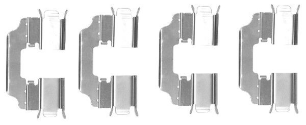 ZubehöRsatz Scheibenbremsbelag Hella Pagid 8DZ 355 203-401 FüR Mercedes Citan 2-image