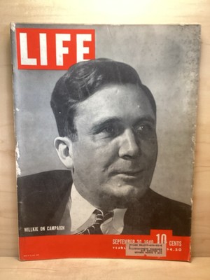 Life Magazine Vol. 9 No. 14 September 30, 1940 Wilkie On Campaign,American Draft
