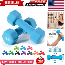 Weights Dumbbells 10 Colors Options Compatible with Set of 2 Neoprene Dumbbel...