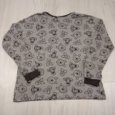 Disney Winnie The Pooh Pajama Lounge Wear Adult Size Medium Brown