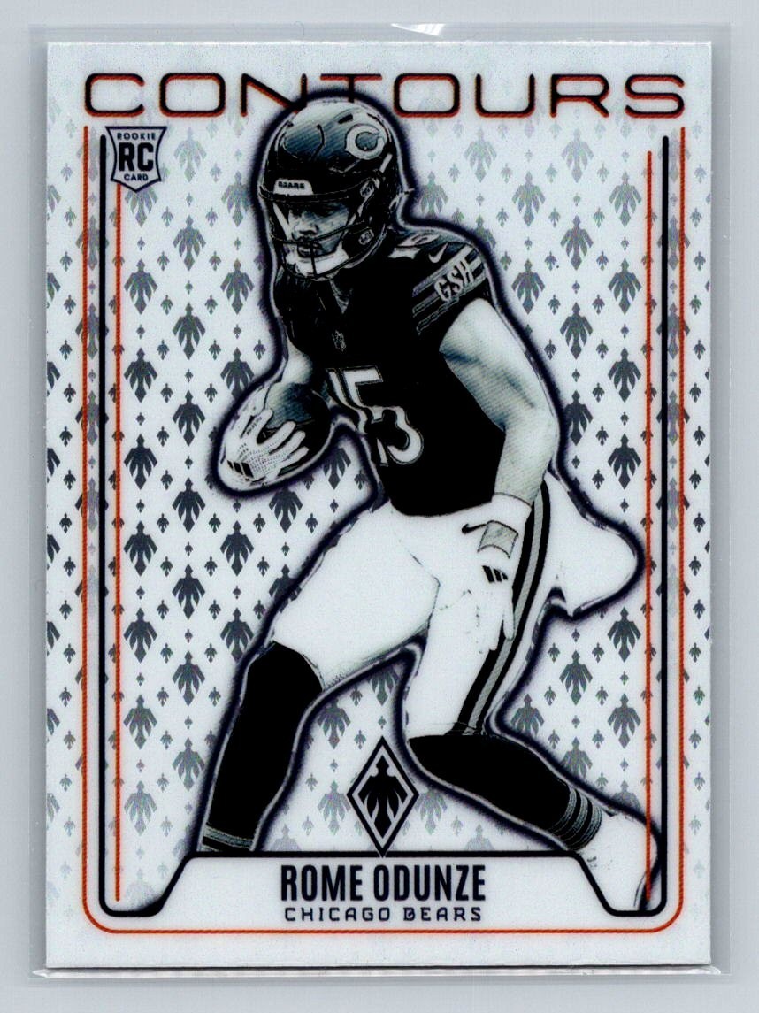 2024 Panini Phoenix #CON-ROE Rome Odunze Contours (RC) Chicago Bears