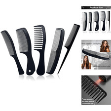 5PCS Haarkamm Kamm Set Friseur Präzisionskamm Barbier Haarstyling Salon Zahnkamm