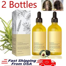 2x60ml Natural Hair Growth Oil Organic Natural Hair Growth Oil Anti Hair Loss US