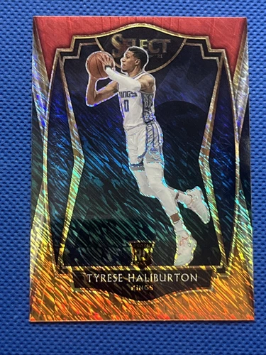 2020-21 Panini Select - Premier Level Tyrese Haliburton #189 Red White Orange...