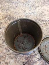 Vintage Battleship Peanut Butter Pail Canby, Co. Dayton Ohio