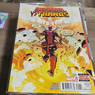 Deadpool vs Thanos #1 Marvel Comic Book Deadpool Thanos Bonus Digital Edition