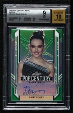 2021 Leaf Metal Pop Century Green Rainbow 4/7 Daisy Ridley BGS 9 MINT Auto 1ln4