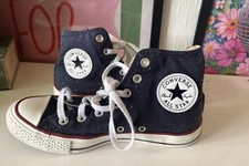 UK5 Unisex Converse Chuck Taylor All Star High Tops – Navy Blue Rainbow Speckle