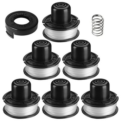 RS-136 Black + Decker Weed Eater Bump Auto Feed Spool 20ft 0.065''，8-Pack
