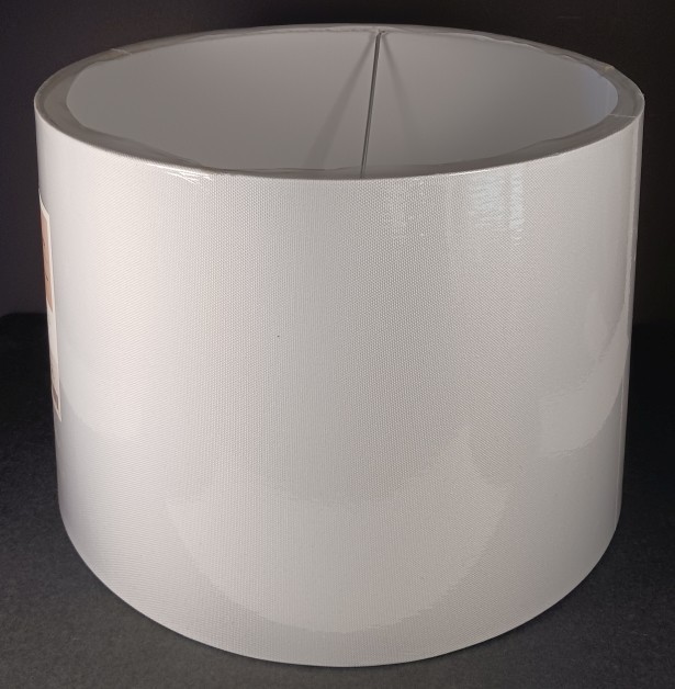 Large Linen Drum Lampshade White-Threshold™ 10