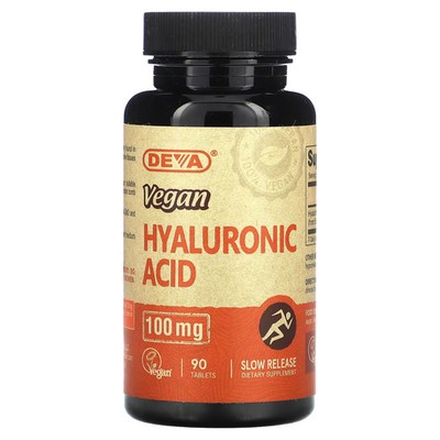2 X Deva, Vegan Hyaluronic Acid , 100 mg , 90 Tablets