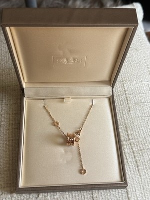 Bvlgari B.zero1 Necklace Rose Gold With Box Unisex