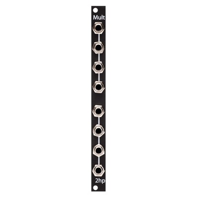 2hp Mult Black - Multiple Modular Synthesizer