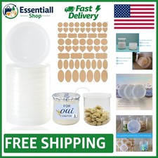 Versatile 12-Pack Oui Yogurt Jar Lids - Eco-Friendly, Dishwasher Safe Stylish