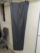 PRADA Men's Dress Pants Size 50(34 Waist) Gray Wool Blend Made In Italy