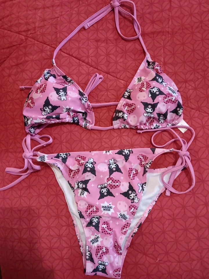 Biquíni Feminino Sanrio Kuromi Rosa Tamanho XL - Imagem 4 de 4