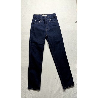 Levi's 724 High Rise Straight Leg Jeans Dark Wash Denim Size 26