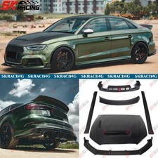 Fits Audi S3 2017-2020 Carbon Fiber Front Rear Lip Side Skirts Spoiler Body Kits Fits Audi S3 2017-2020 Carbon Fiber Front Rear Lip Side Skirts Spoiler Body Kits