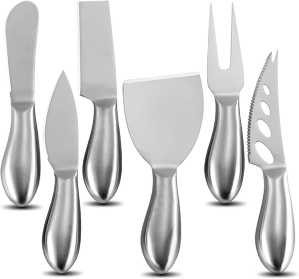 6-Teiliges KäSemesser-Set Mini-Edelstahl-KäSemesser Mit Butterspatel Und Gabel F-image