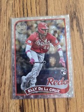 ELLY DE LA CRUZ ROOKIE Cracked Ice REFRACTOR HOLO Mini Diamond SSP Insert