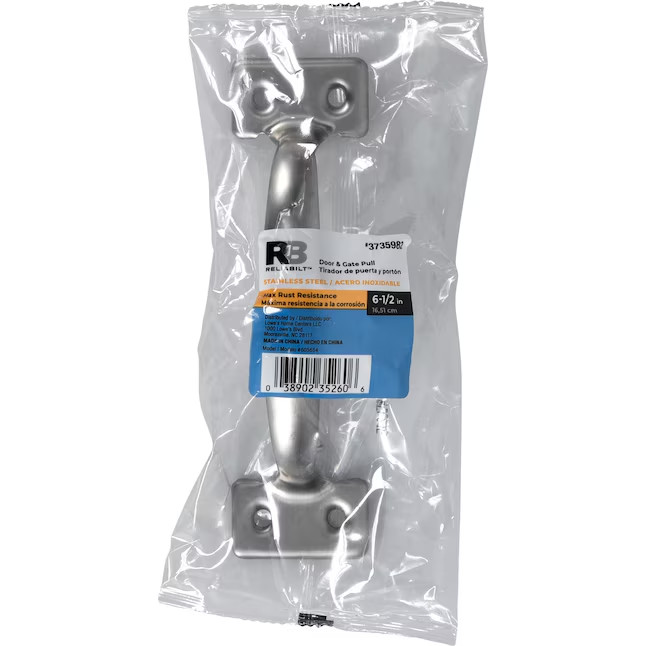 RELIABILT Silver Screen Door Replacement Pull Handle #3735982 Stainless Steel