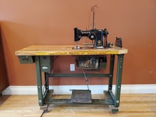 Vintage Singer 107w1 Leather Sewing Machine And Industrial Table
