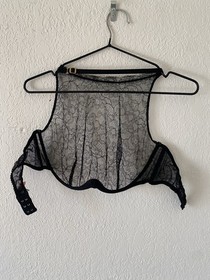 Agent Provocateur Corset Size 4 Knickers Forever Black Lace Bra Top