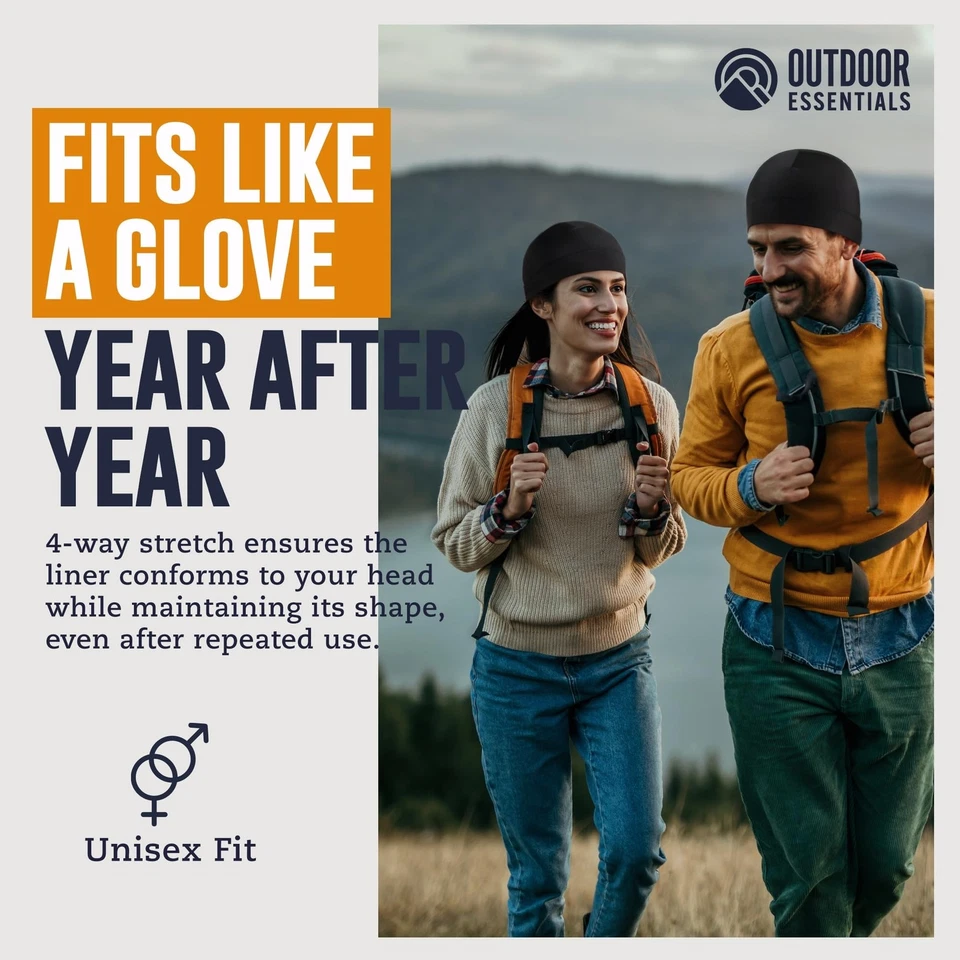 Gorra calavera OutdoorEssentials para hombre y mujer-forro de casco, invierno polar ciclín... Foto 4 de 4