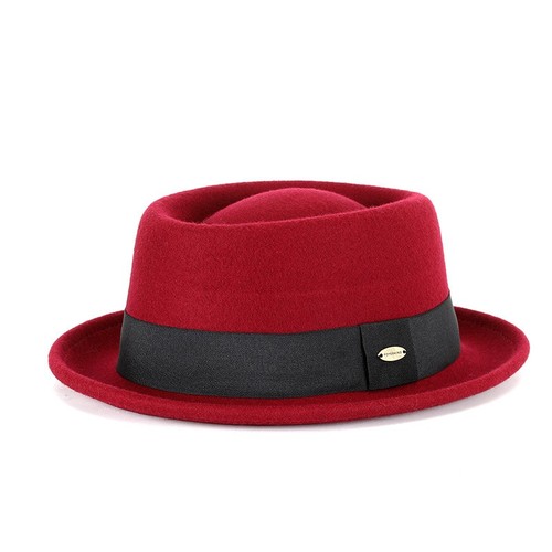 100% Crush-able Wool Felt Pork Pie Heisenberg Style Hat - Picture 9 of 11