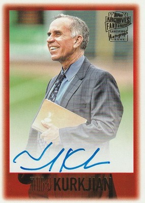 2023 Tim Kurkjian Topps Archives #97FF-TK Fan Favorites Auto - MLB Reporter
