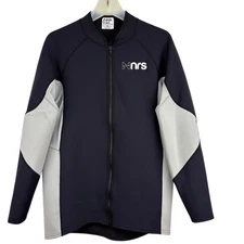 NRS HydroSkin 0.5 Wetsuit Jacket Men’s 2XL Neoprene Full Zip Water Sports  Black