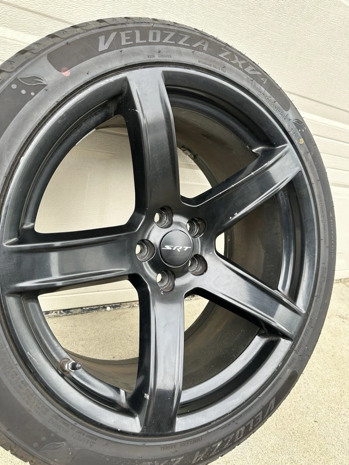 4x SRT Wheel Center Caps For SRT 2015-2020 Rim Hub Center Covers Matte Black - Image 3 of 4