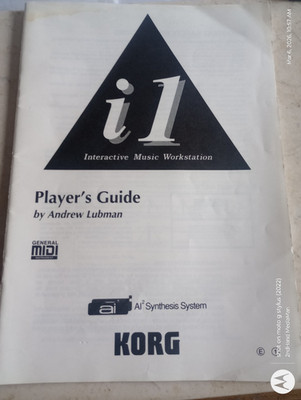 KORG AI2/A12 SYNTHESIS SYSTEM PLAYER'S GUIDE *!ONLY!* ANDREW LUBMAN PB BOOK