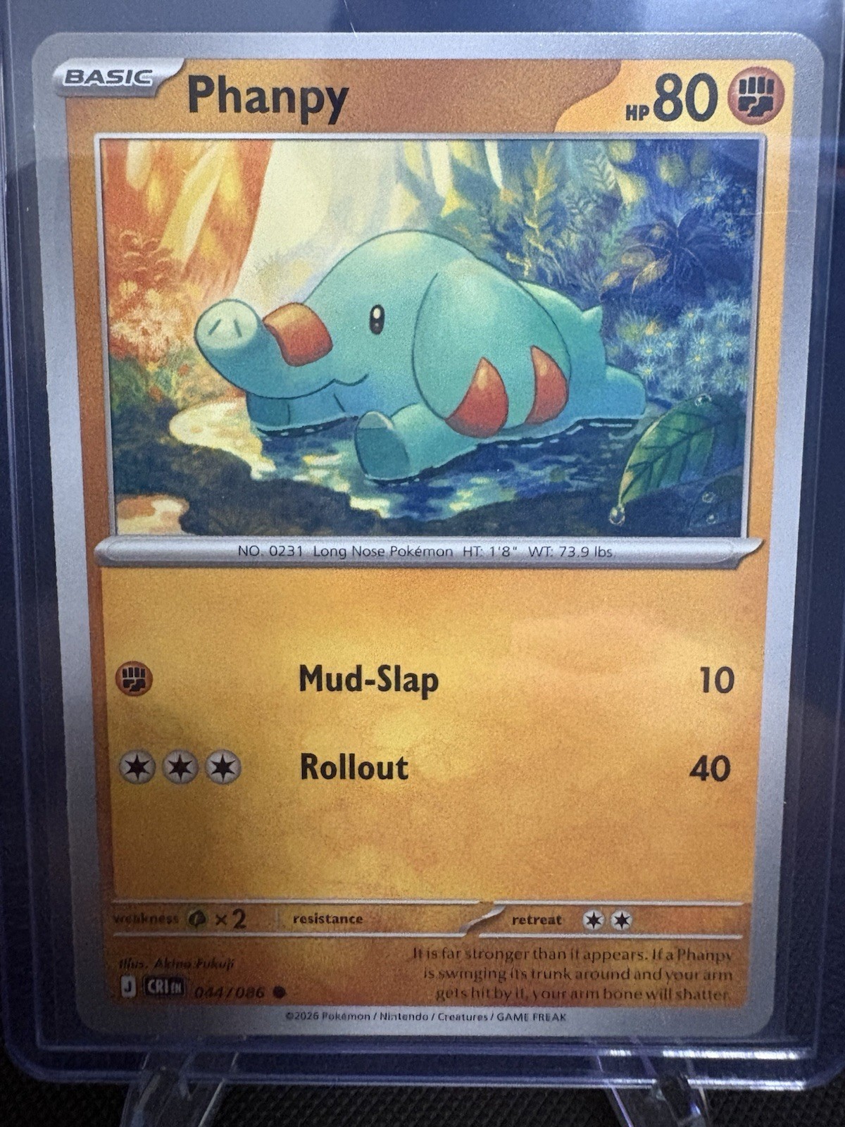 Chaos Rising Pokemon TCG 044/086 Phanpy Normal Regular