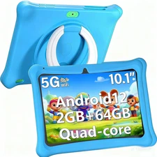 SGIN Kids Tablet, Android 12 Tablet for Kids 10 inch Octa-Core with WIFI, 64GB