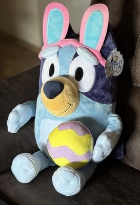 Bluey Easter Plush 12  Bunny Ears Holding Egg BRAND NEW w/ TAG Stuffed Toy