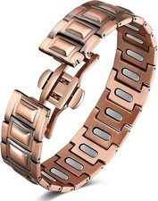 Copper Magnetic Therapy Bracelet for Men with 5X Strength Magnets,99.99 Pure Co