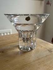 Stunning  LARGE Da Vinci Crystal Cup Faceted Octagonal Base Bowl 3kg, 21x18 cm
