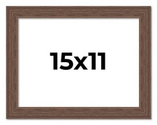 15x11 Frame Brown Barnwood Picture Frame Photo Frame UV Acrylic, Acid Free