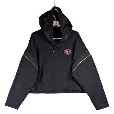 CDstudioCo by Christina Dienst Black Hooded Sweatshirt With Detachable Sleeves 