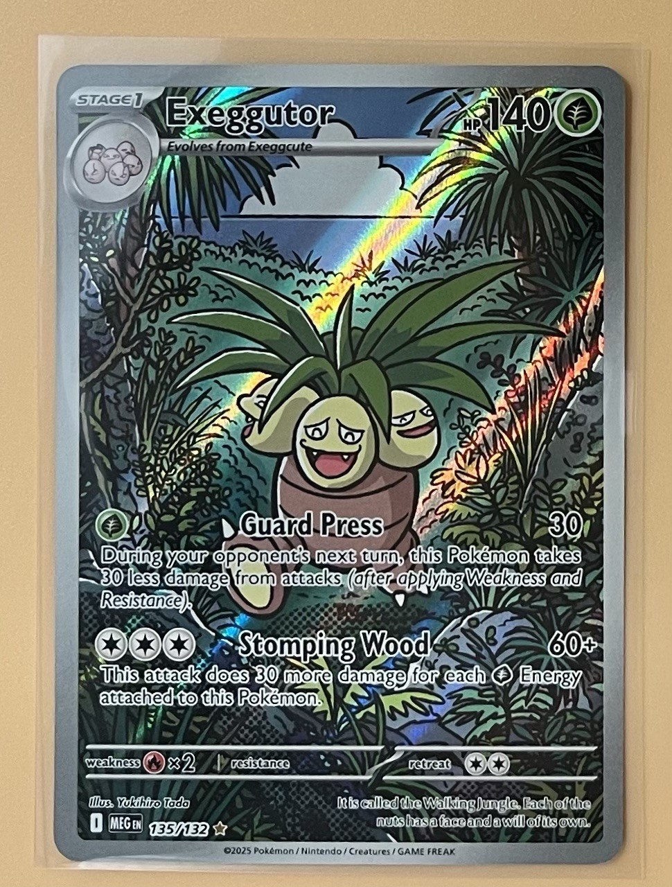 2025 Mega Evolution 135/132 Exeggutor Illustration Rare