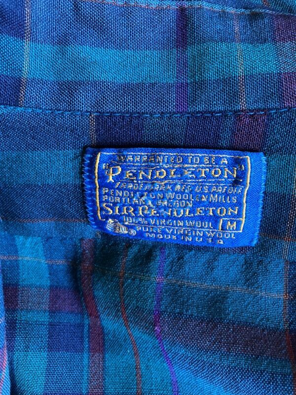Men's Pendleton Virgin Wool Plaid Button Down Shi… - image 9