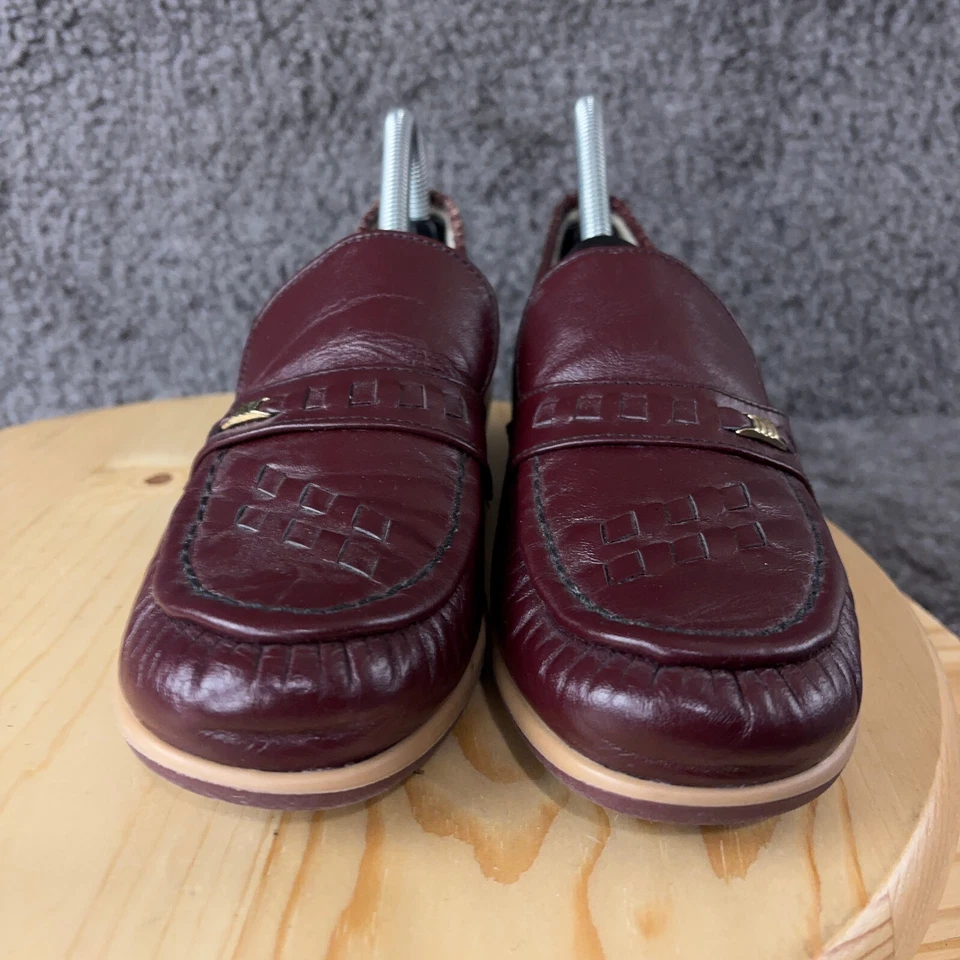 Vintage Clinic Nursing Shoe Women Size 9 Narrow Leather Brown Loafer Made in USA - Image 3 of 4